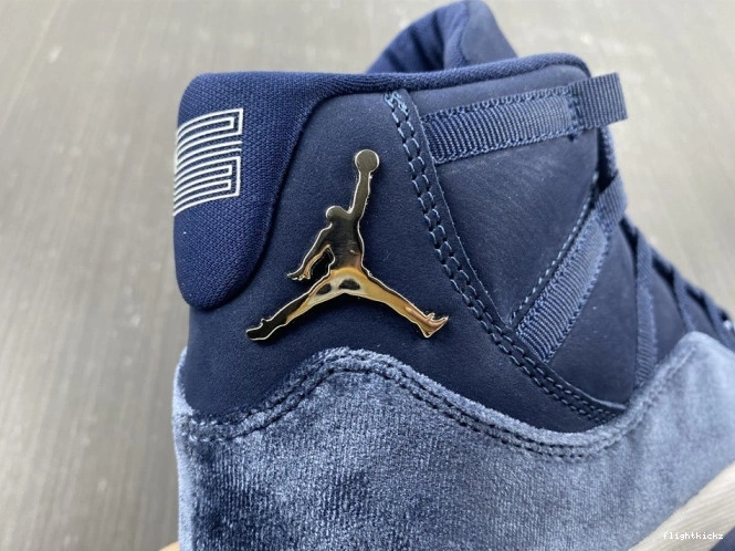 Navy AR0715-441 Jordan Velvet Air 11 Midnight WMNS 0913